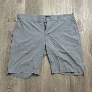 Travis Mathew Gray Flat Front Shorts